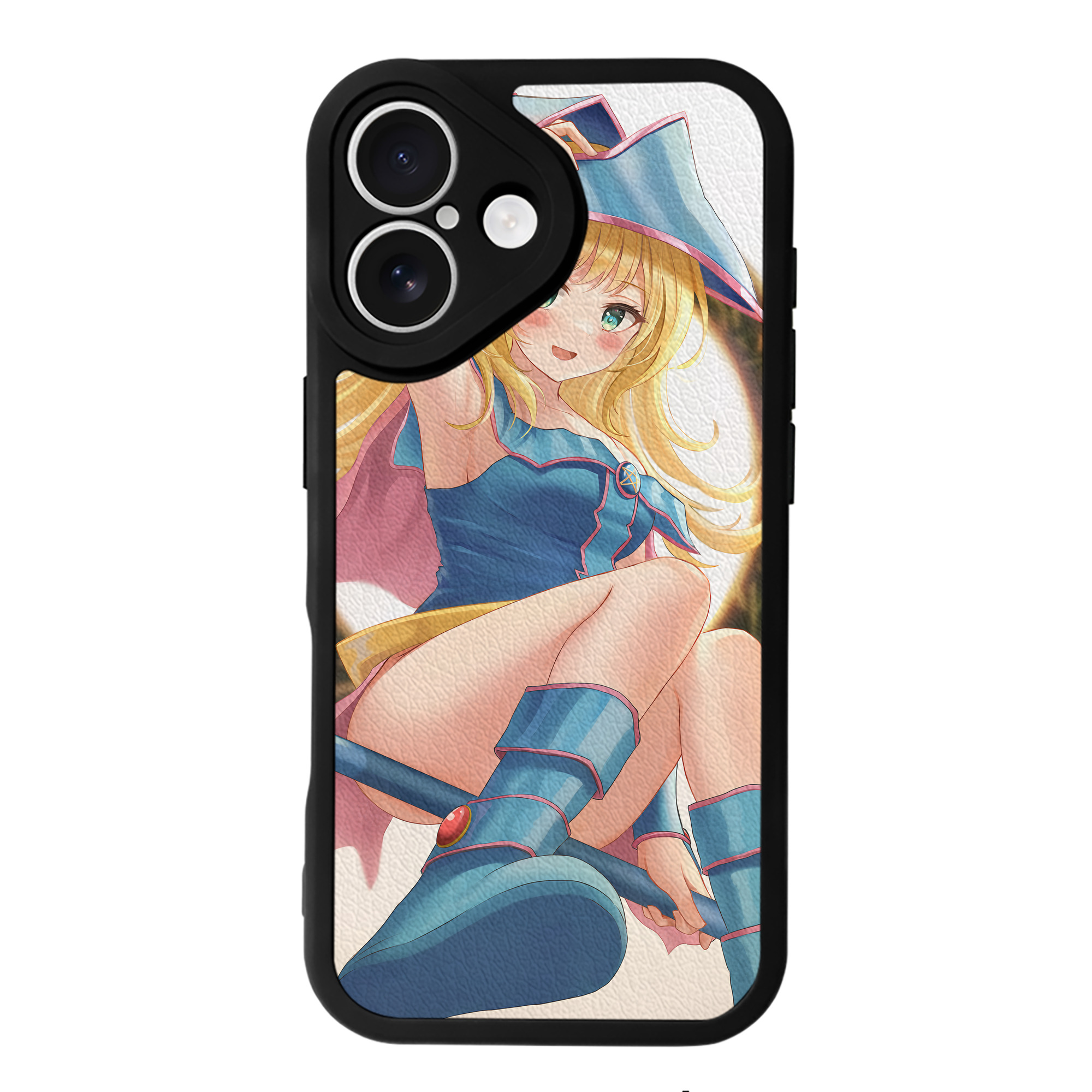 （画像用） 遊☆戯☆王 Yu-Gi-Oh! 【iPhone 16シリーズ対応】シリコンスマホケース（レザー調） 材質：シリコン